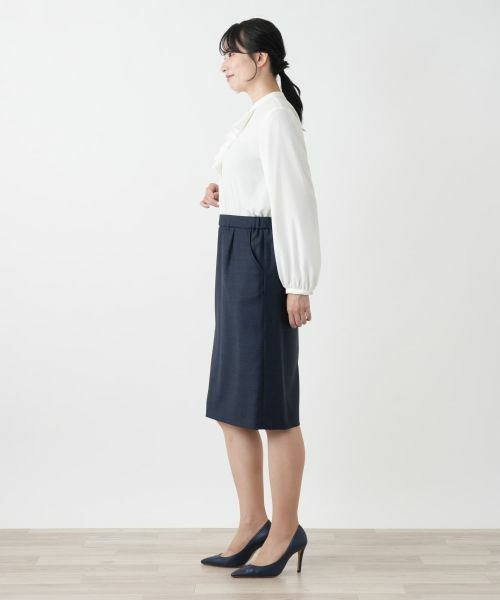 Leilian / レリアン ミニ・ひざ丈スカート | チェックタイトスカート【LORO PIANA】 | 詳細2