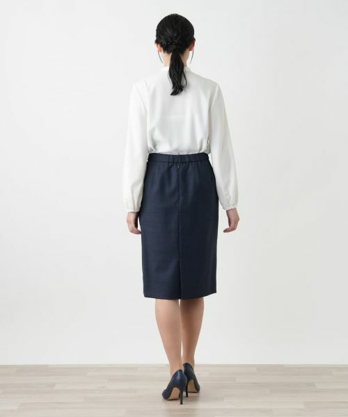 Leilian / レリアン ミニ・ひざ丈スカート | チェックタイトスカート【LORO PIANA】 | 詳細3