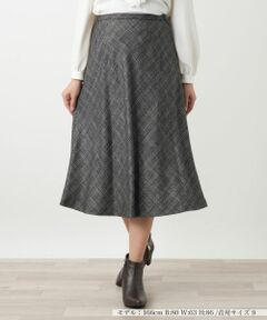 Leilian / レリアン ミニ・ひざ丈スカート | チェックフレアスカート【BOTTO GIUSEPPE】