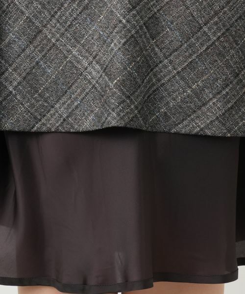 Leilian / レリアン ミニ・ひざ丈スカート | チェックフレアスカート【BOTTO GIUSEPPE】 | 詳細10