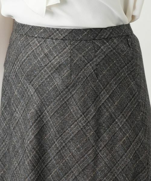 Leilian / レリアン ミニ・ひざ丈スカート | チェックフレアスカート【BOTTO GIUSEPPE】 | 詳細7