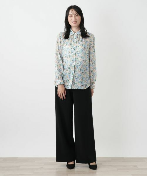 Leilian / レリアン シャツ・ブラウス | 小花柄ブラウス | 詳細1