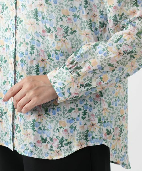 Leilian / レリアン シャツ・ブラウス | 小花柄ブラウス | 詳細10