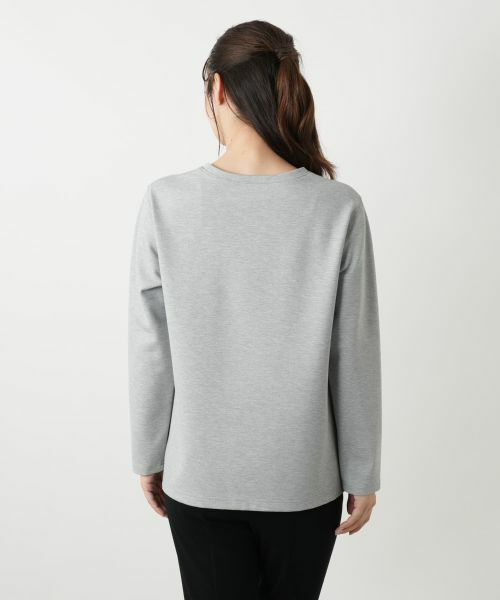 Leilian / レリアン カットソー | 刺繍クルーネックカットソー | 詳細9