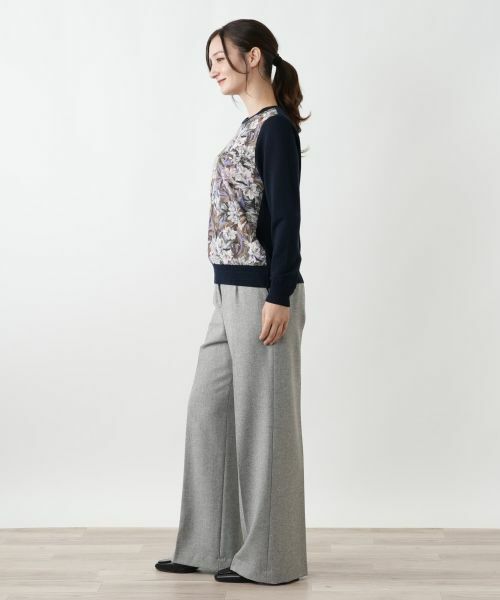 Leilian / レリアン その他パンツ | センタープレスワイドパンツ | 詳細2