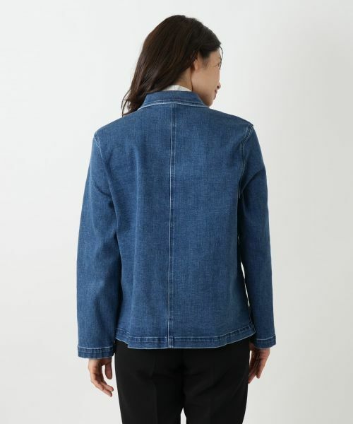 Leilian / レリアン テーラードジャケット | デニムカバーオール【L JEANS】 | 詳細6