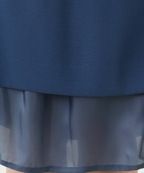 Leilian / レリアン ドレス | レース切替タックワンピース【セレモニー】 | 詳細12