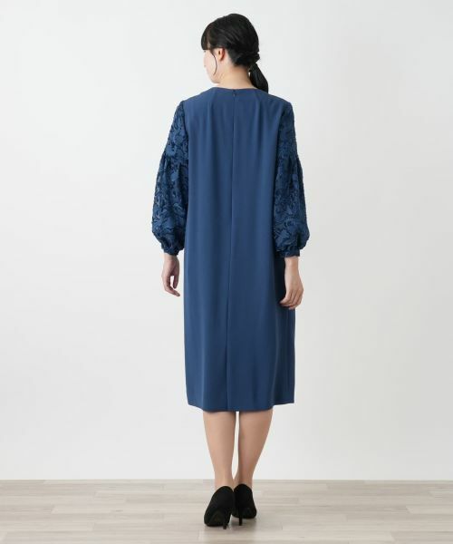 Leilian / レリアン ドレス | レース切替タックワンピース【セレモニー】 | 詳細6