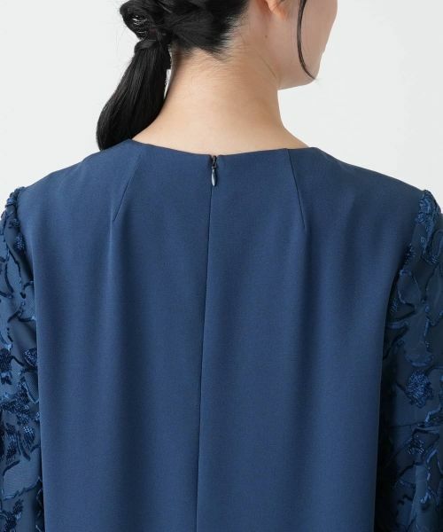 Leilian / レリアン ドレス | レース切替タックワンピース【セレモニー】 | 詳細8