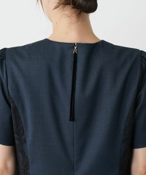 Leilian / レリアン ドレス | レースクルーネックワンピース | 詳細11