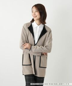 Leilian / レリアン カーディガン・ボレロ | リバーシブルラペルドカーディガン