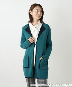 Leilian / レリアン カーディガン・ボレロ | リバーシブルラペルドカーディガン