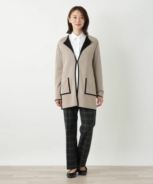 Leilian / レリアン カーディガン・ボレロ | リバーシブルラペルドカーディガン | 詳細1