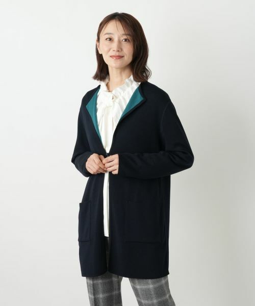 Leilian / レリアン カーディガン・ボレロ | リバーシブルラペルドカーディガン | 詳細10