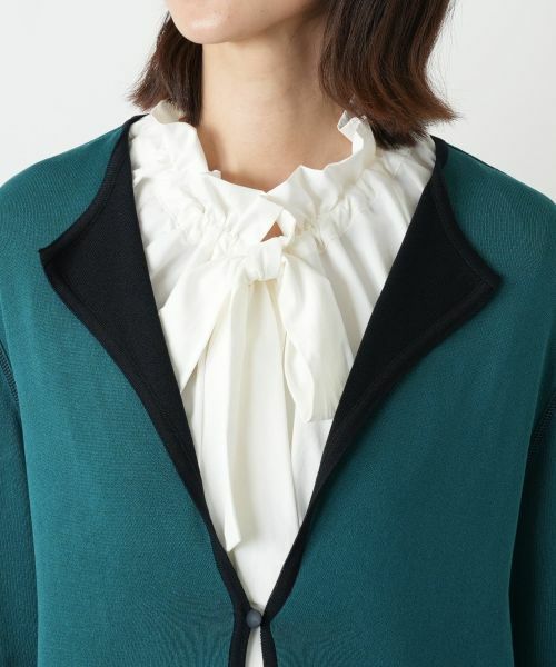Leilian / レリアン カーディガン・ボレロ | リバーシブルラペルドカーディガン | 詳細14