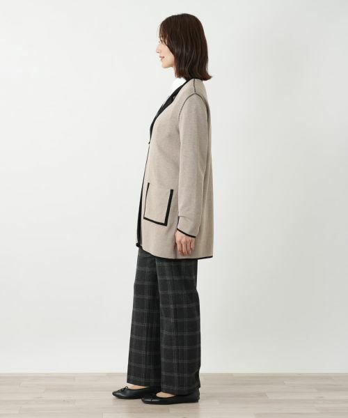 Leilian / レリアン カーディガン・ボレロ | リバーシブルラペルドカーディガン | 詳細2