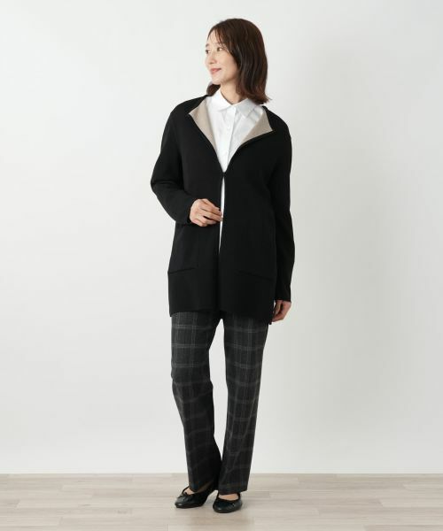 Leilian / レリアン カーディガン・ボレロ | リバーシブルラペルドカーディガン | 詳細4