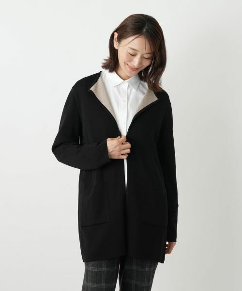 Leilian / レリアン カーディガン・ボレロ | リバーシブルラペルドカーディガン | 詳細5