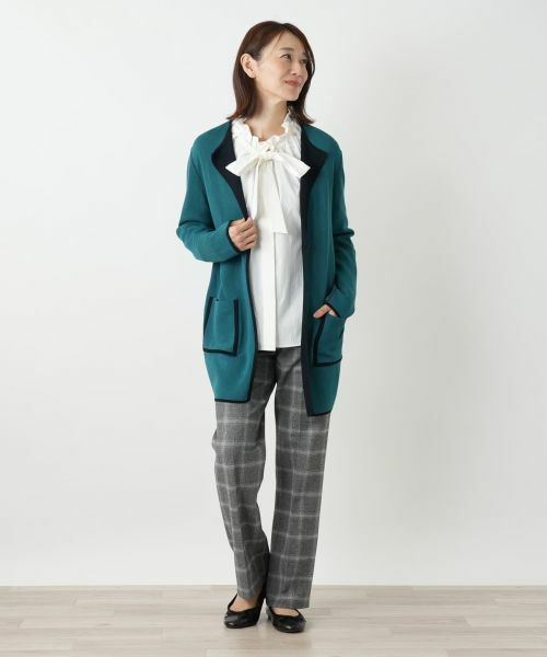 Leilian / レリアン カーディガン・ボレロ | リバーシブルラペルドカーディガン | 詳細6