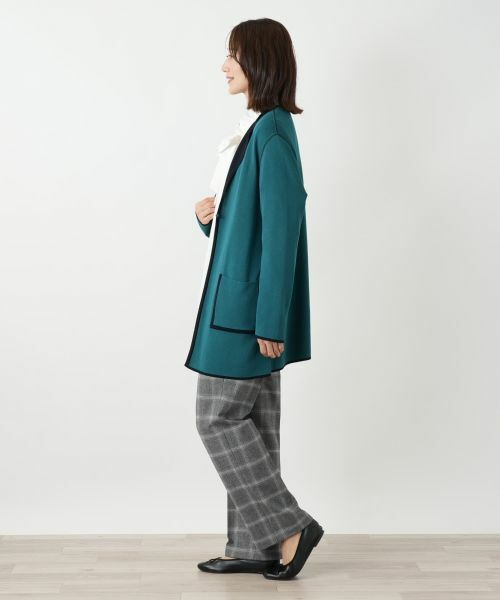 Leilian / レリアン カーディガン・ボレロ | リバーシブルラペルドカーディガン | 詳細7