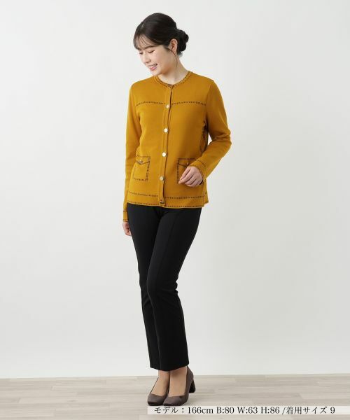 Leilian / レリアン カーディガン・ボレロ | ノーカラーカーディガン【25年9月カタログ】 | 詳細1