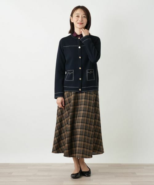 Leilian / レリアン カーディガン・ボレロ | ノーカラーカーディガン【25年9月カタログ】 | 詳細12