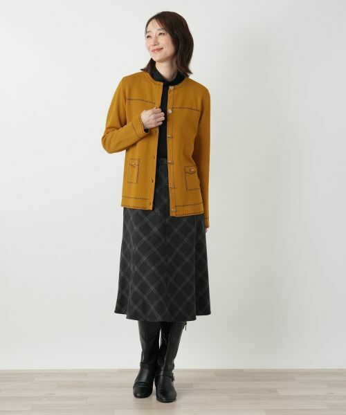 Leilian / レリアン カーディガン・ボレロ | ノーカラーカーディガン【25年9月カタログ】 | 詳細16