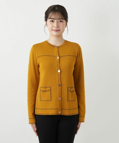 Leilian / レリアン カーディガン・ボレロ | ノーカラーカーディガン【25年9月カタログ】 | 詳細4