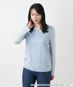 Leilian / レリアン カットソー | 袖切替クルーネックカットソー