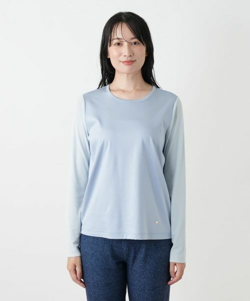 Leilian / レリアン カットソー | 袖切替クルーネックカットソー | 詳細13