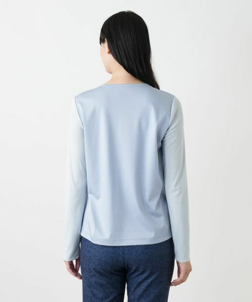 Leilian / レリアン カットソー | 袖切替クルーネックカットソー | 詳細15