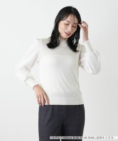 Leilian / レリアン ニット・セーター | ハイネック切替プルオーバー【セレモニー】