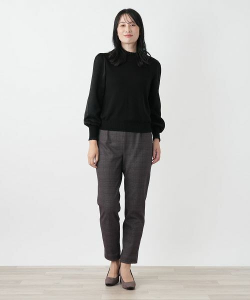 Leilian / レリアン ニット・セーター | ハイネック切替プルオーバー【セレモニー】 | 詳細1