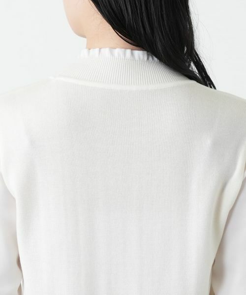 Leilian / レリアン ニット・セーター | ハイネック切替プルオーバー【セレモニー】 | 詳細11