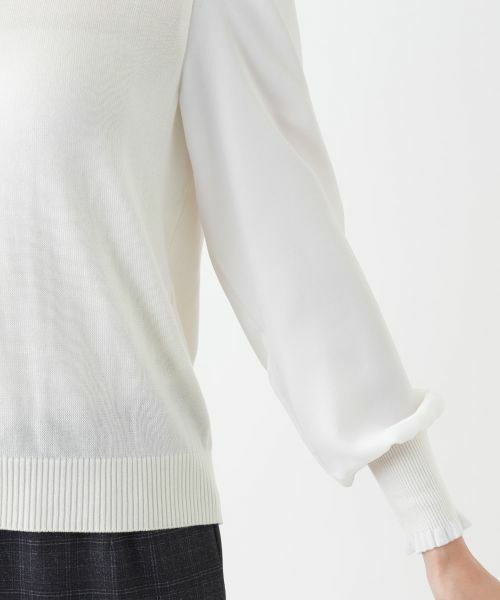 Leilian / レリアン ニット・セーター | ハイネック切替プルオーバー【セレモニー】 | 詳細12
