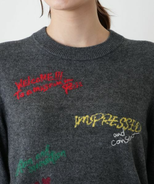 Leilian / レリアン ニット・セーター | 刺繍インターシャ編みニット | 詳細10