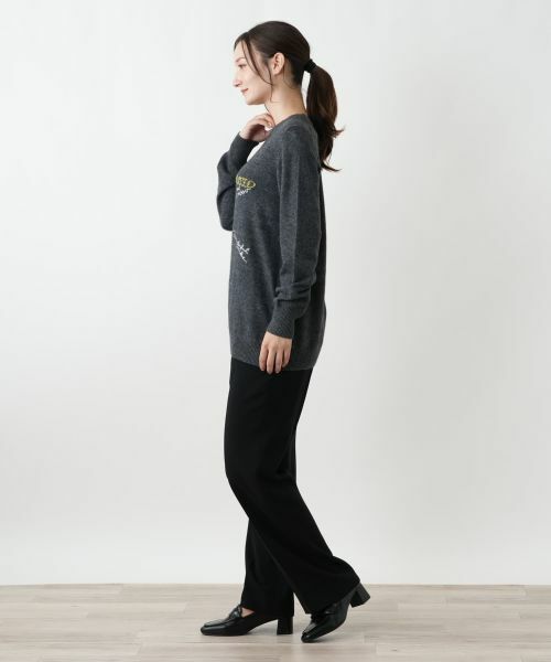 Leilian / レリアン ニット・セーター | 刺繍インターシャ編みニット | 詳細5