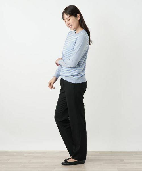 Leilian / レリアン ニット・セーター | ボーダークルーネックカットソー | 詳細5