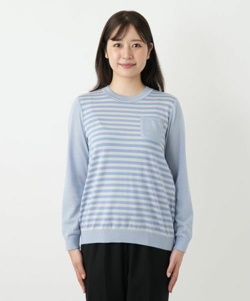 Leilian / レリアン ニット・セーター | ボーダークルーネックカットソー | 詳細7