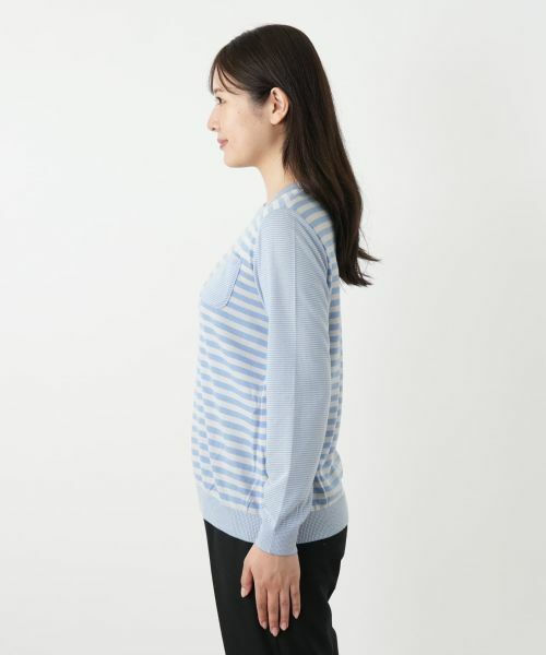 Leilian / レリアン ニット・セーター | ボーダークルーネックカットソー | 詳細8