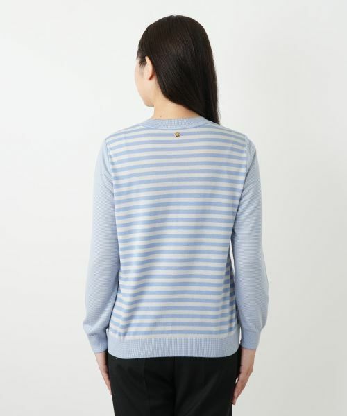 Leilian / レリアン ニット・セーター | ボーダークルーネックカットソー | 詳細9