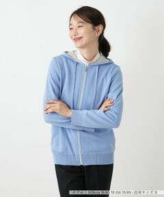 Leilian / レリアン その他アウター | 配色ジップニットパーカ