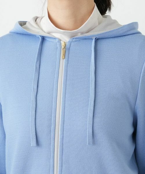 Leilian / レリアン その他アウター | 配色ジップニットパーカ | 詳細10