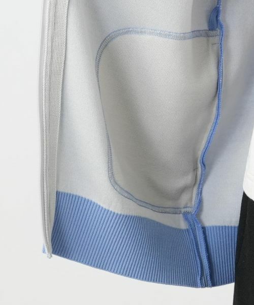 Leilian / レリアン その他アウター | 配色ジップニットパーカ | 詳細16
