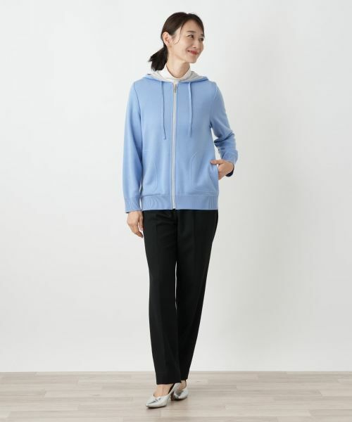 Leilian / レリアン その他アウター | 配色ジップニットパーカ | 詳細4