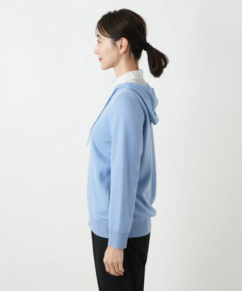 Leilian / レリアン その他アウター | 配色ジップニットパーカ | 詳細8