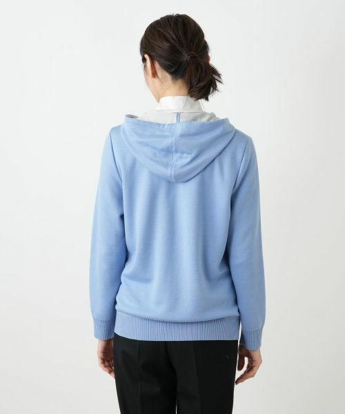 Leilian / レリアン その他アウター | 配色ジップニットパーカ | 詳細9