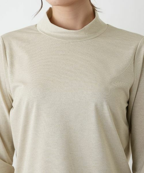 Leilian / レリアン カットソー | ラメハイネックカットソー | 詳細13
