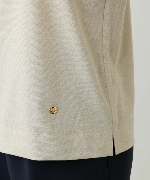 Leilian / レリアン カットソー | ラメハイネックカットソー | 詳細16