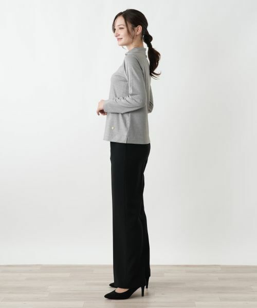 Leilian / レリアン カットソー | ラメハイネックカットソー | 詳細2